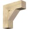 Ekena Millwork Traditional Block Rough Sawn Bracket, Douglas Fir, 6"W x 20"D x 20"H BKT06X20X20TRA05RDF - alternate 1